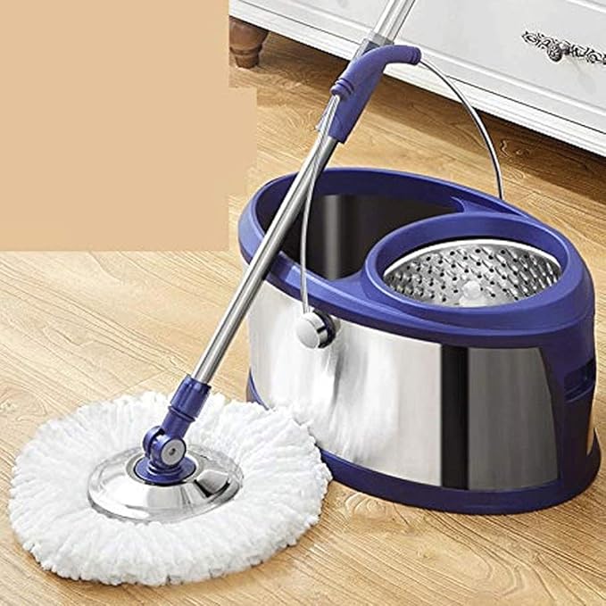 Hand-Free Mop Drive Stainless Steel Rotating Bucket Home Automatic