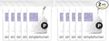 simplehuman Code PDispenser Pack Custom Fit LinersDrawstring Trash Bags50-60 Liter / 13-16 GallonWhite100 Count (Pack of 2)