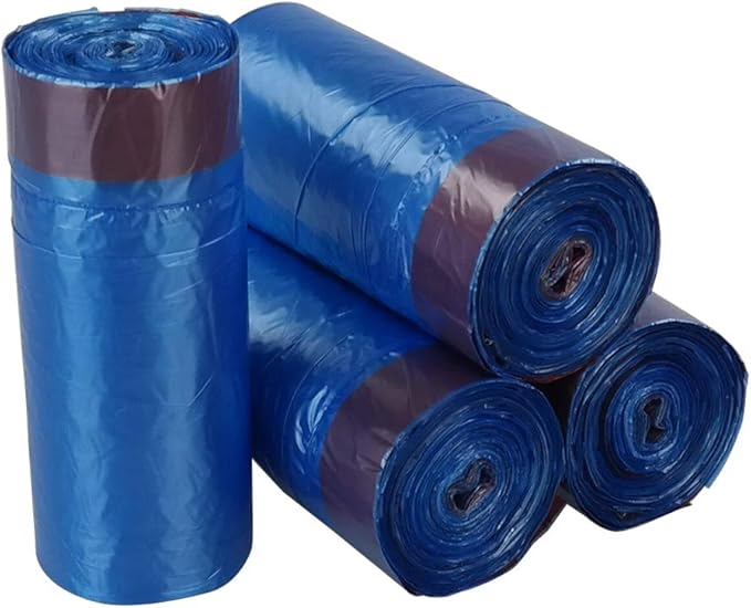 Bringer 200 Counts Blue Tall Kitchen Drawstring Trash Bags 13 Gallon