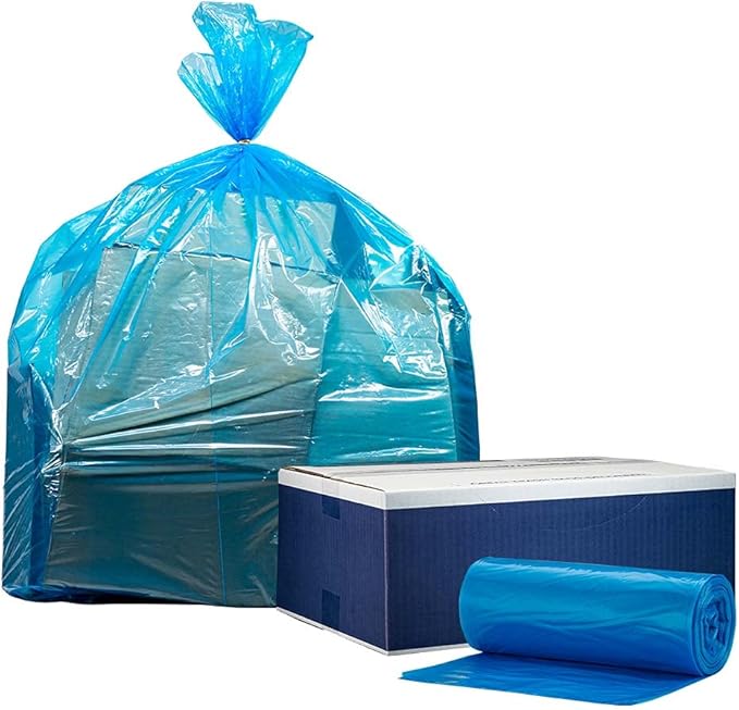 Plasticplace 20-30 Gallon Blue Recycling Bags 1.2 Mil 30W x 36H 200 / case