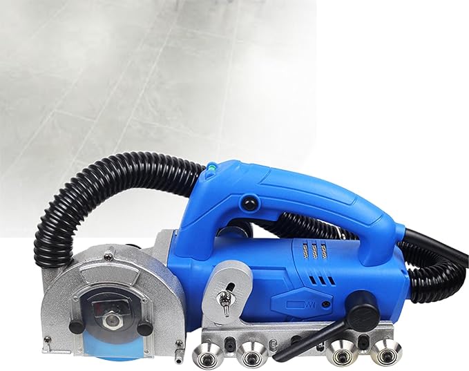 Tile Grout Cleaning Machine Electric Grout Removal Tool Tile Grout Remover Machine with Dust Collection for Ceramic Tile Repair and Regrouting StandardconfigurationWithD