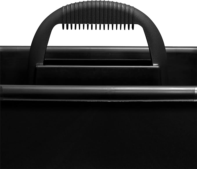 Akro-Mils 09185 Plastic Tote Tool &amp Supply Cleaning Caddy with Handle 18-3/8-Inch x 13-7/8-Inch x 9-Inch Black