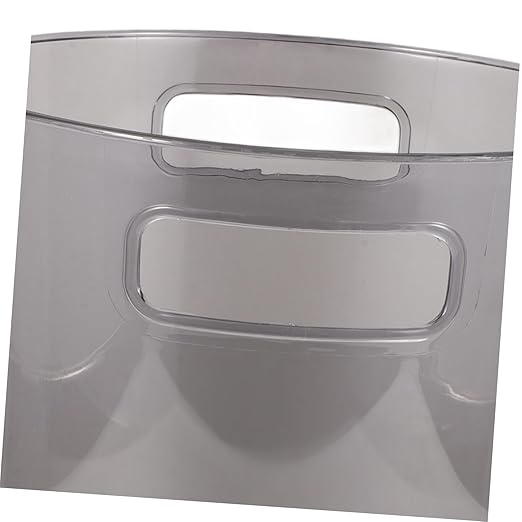 Compact Round Trash Can Handle Stylish Plastic Wastebasket for Home Office Bedroom Kitchen and College Dorm for Recycling and Waste