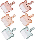 6 Sets Portable Mini Dustpan and Brush with Soft Bristles Compact Small Whisk Broom for Keyboard and Desk Cleaning Lightweight Construction Home and Office Desktop Cleaner