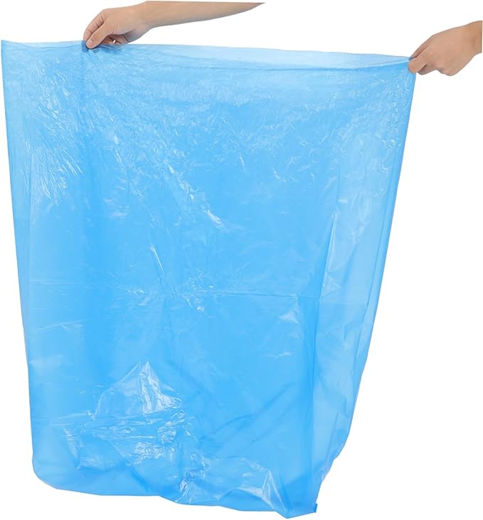 50pcs Thickened Plastic Trash Bags Durable Garbage Bags for Kitchen Bathroom and Bedroom Tear Design for Reliable Use Convenient for Home Office and Hotel Cleaning