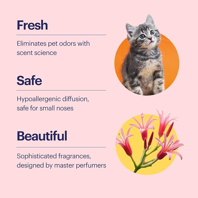 Aera True Loves Amber Skies - Deodorizing Home Fragrance Scent Refill for Pet Odor - Notes of Amber Iris &amp Red Honeysuckle - 25mL - For Use With Aera Diffuser (Sold Separately)