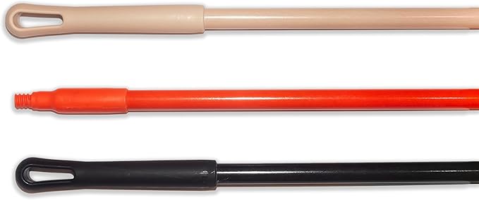 SPARTA Fiberglass Broomstick Replacement Broom Handle with Acme Threaded Tip for Industrial Cleaning Tools Fiberglass 60 Inches Tan (Pack of 12)