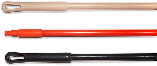 SPARTA 41225EC25 Fiberglass Broom Handle Mop Handle Replacement Handle With Acme Threaded Tip For Commercial Cleaning 48 Inches Tan