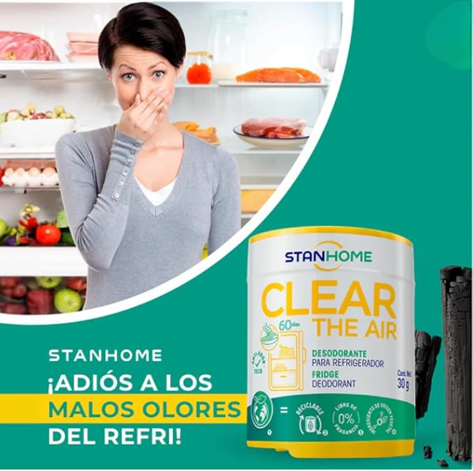 STANHOME Clearthe Air Stanhome Refrigerator Deodorizer 4 Pcs Economical and Efficient Refrigerator Deodorizer