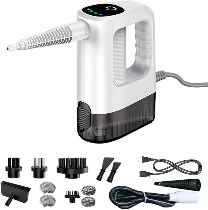 Handheld Steam Cleaner 1200W with 400Ml Tank 221°F for Kitchen Car Detailing Bathroom Floor