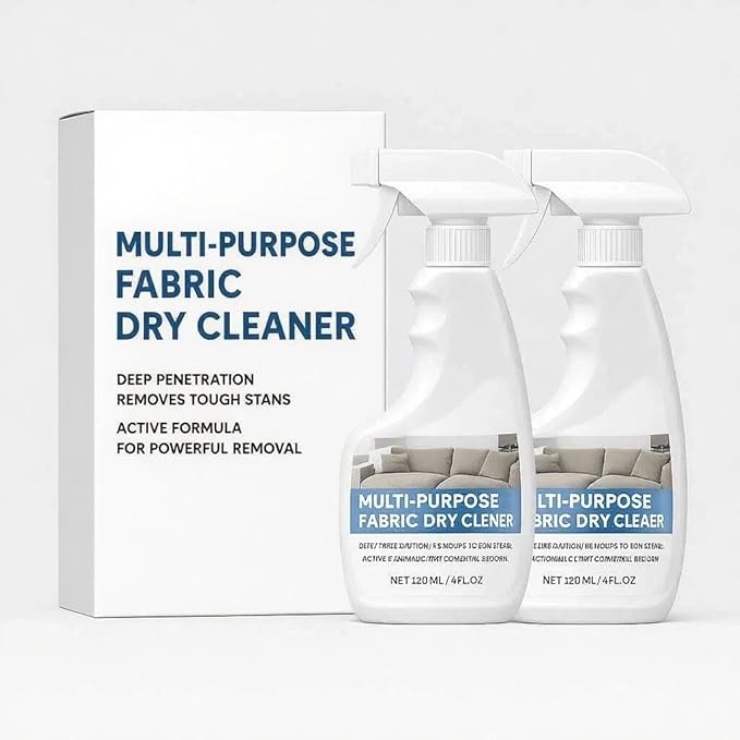 Dyale Household Multi-Purpose Fabric Cleaner Suitable for Upholstery Clothes Shoes &amp Fabrics Helps Reduce Grease &amp Ink Stains (2pcs)