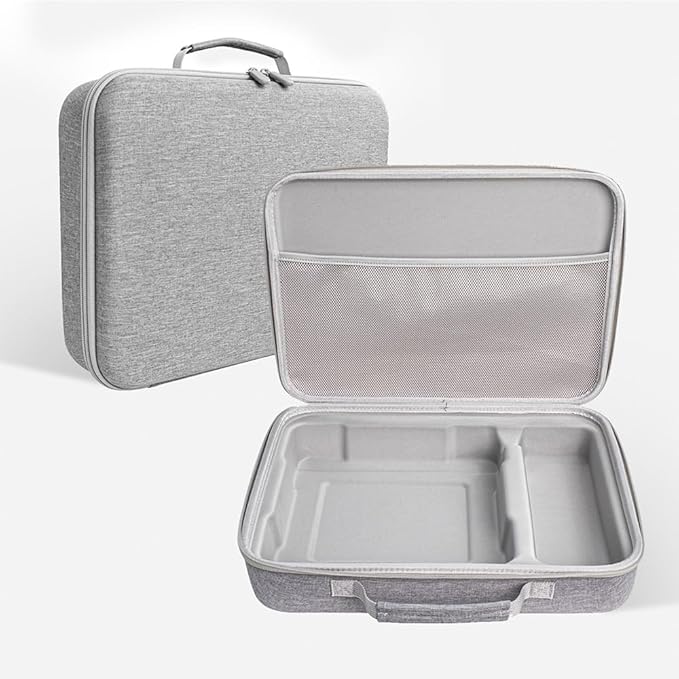 EVA Hard Shell Carrying Case for Ecovacs Mini Window Cleaning Robot Protective Storage Bag Box (Grey)