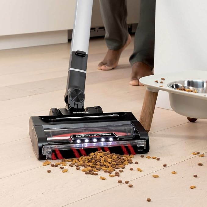 Shark UZ865H Stratos Cordless Vacuum with Clean Sense IQ DuoClean PowerFins HairPro Includes Duster Crevice Tool &amp Anti-Allergen Brush Up to 50 Minute Runtime Gray (Renewed)