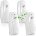Maxcheck 4 Pcs Automatic Air Freshener Spray Dispenser Wall Mounted Automatic Spray Dispenser Air Freshener for Bathroom Battery Operated Free Standing for Commercial Place and Room(White)