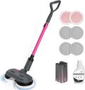 VMAI Cordless Electric Mop for Floor Cleaning Self-Propelled Spin Mop with LED Headlight &amp Water Spray Up to 60 Mins Detachable Battery 300ML Tank for Hardwood Tile Laminate Marble Floor