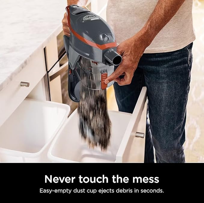 SHARK HN175 Rocket Pro Corded Stick Vacuum with Odor Neutralizer Technology Removable Hand Vacuum Advanced Swivel Steering XL Cup LED Headlights Perfect for Pets Orange (Renewed)