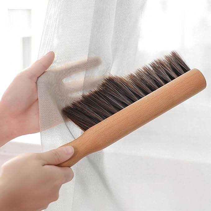 Whisk Broom Hand Held Bench Brush Encrypted Bristles for Hand Broom Extended Handle for Easy Holding Drafting