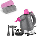 Pressurized Handheld Steam Cleaner with 10pcs Accessories&ampSafety Lock Multi-Purpose Natural Deep Cleaning Steamer Multi-Surface Steamer for Cleaning Home + 2 Household Cleaning Sponges