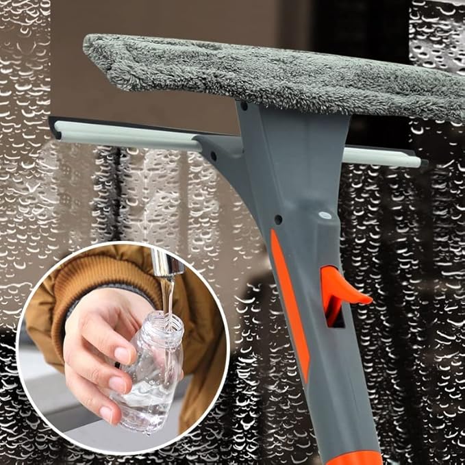 Spray Window Cleaner Washing Brush Glass Cleaning Wiper Kitchen Accessories Tools
