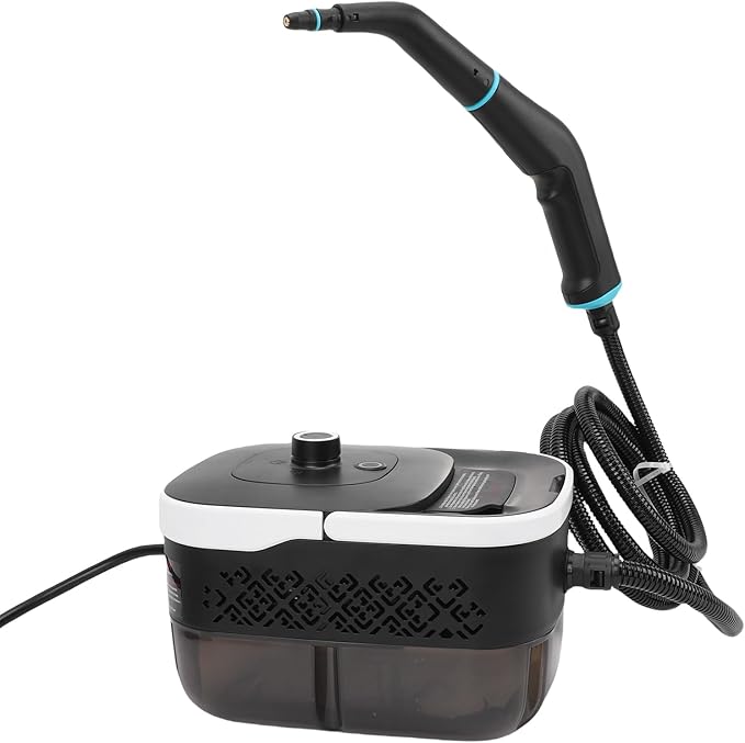 Steam Cleaner 6 Levels Adjustable Handheld Pressurized Steamer Machine with 1.2L Tank 15s Heat Up 6.56ft Hose for Home Dirt Tile Floor Kitchen (US Plug 110V)