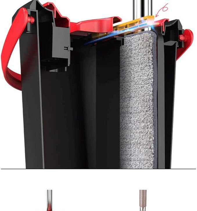 Microfiber Mop Floor Cleaning System - Washable Pads  Laminate Tile Dry Wet Reusable Dust Mops Walls Vinyl Kitchen