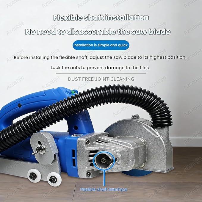 1200W Household Electric Tile Gaps Crevice Cleaning Machine Slotting ToolProfessional Oscillating Tile Grout Remover Machine for Regrouting and Cleaning Old Cement Between Ceramic Tiles E