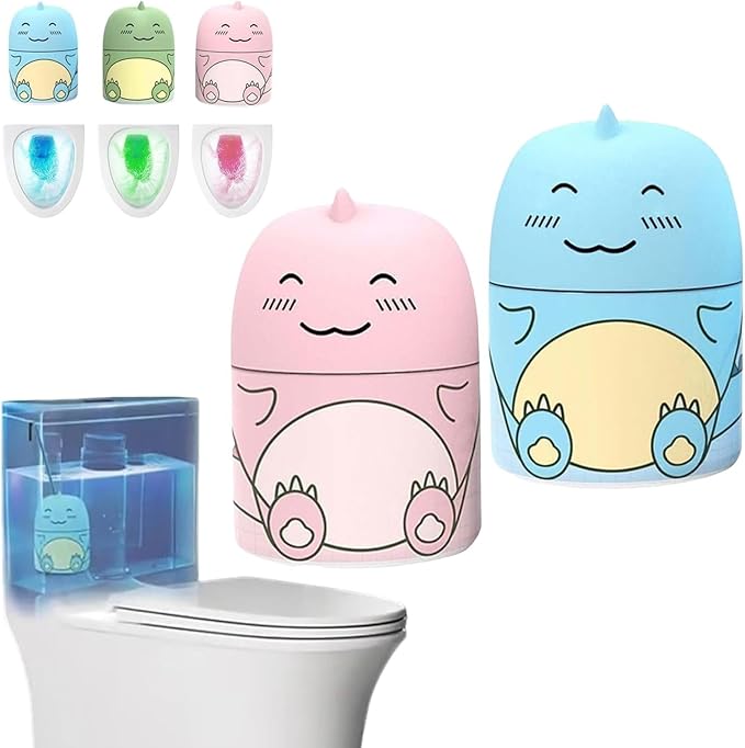 Toilet Cleaner &amp Toilet Deodorizer Cute Cartoon Bowl Cleaner with Ocean Jasmine And Peach Scent - Long Lasting Deodorizing