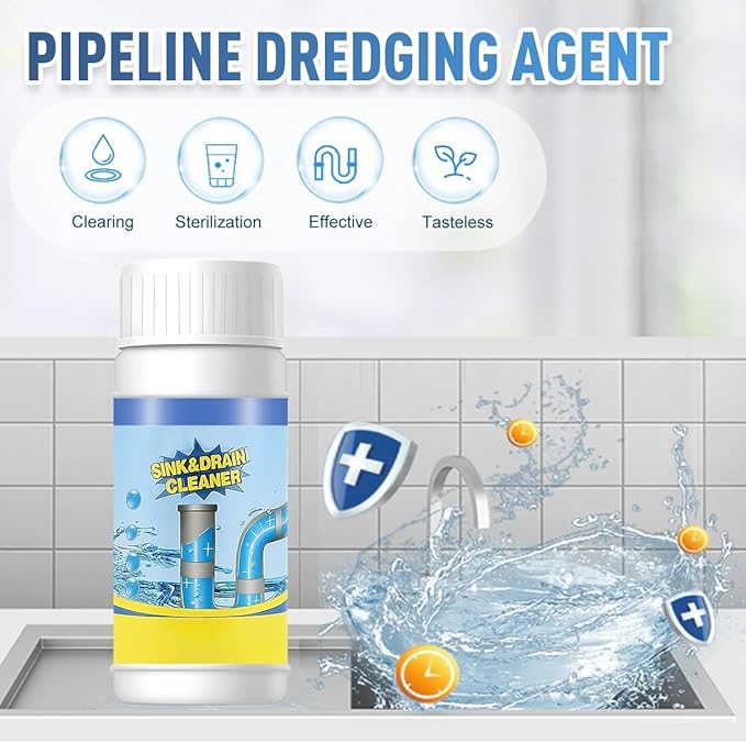 2026 New Sink and Drain Cleaner Multi-functional Sink and Drains Cleaner Powder Cleaning Sink Cleaner for Kitchen and Pipes Cleaning Tool (1 PCS)