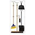 Clean &amp Sweep 5S Shadow Board/Wall Mount Broom Holder 68 x 30 Board 5S Cleaning Station - with Broom and Dustpan Set Included Made in The USA by AccuformNMC White/White PSB116WTWT