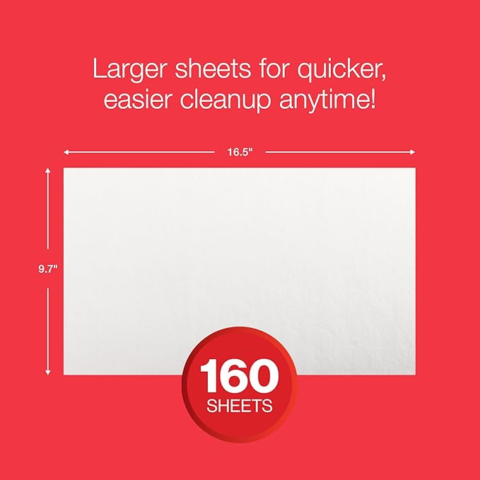 EZbrnd Multi-Purpose Cleaning Cloths Towels Pop Up Box White Shop Towels 160sheets/box [X60]