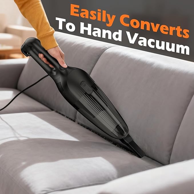 Zefiro 600W 28kpa Small Corded Stick Vacuum16Ft Corded Handheld Vacuum Cleaners for Home Hard Floor Carpet Pet HairDormRV