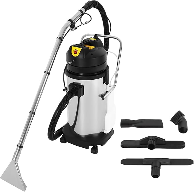 Commercial Carpet Cleaner 40L/11Gal 1049W 3-in-1 Floor Machine Deep Clean Vacuum Extractor Heavy Duty Carpet Cleaning Equipment Rug Cleaner Machine for Home Sofa &amp Pet Hair