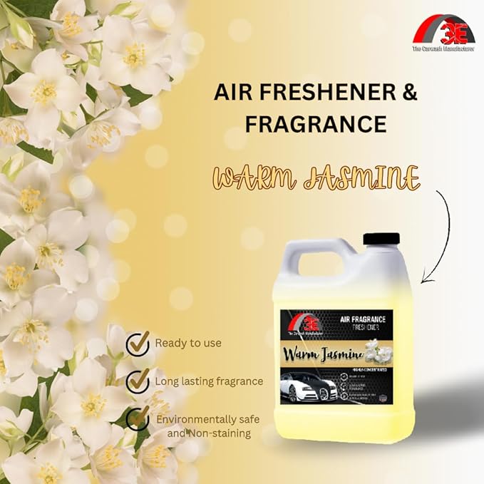 Air Freshener Warm Jasmine and Odor Eliminator Premium Smell Fragrance Premium Smell and Odor Eliminator Half Gallon (64 oz)