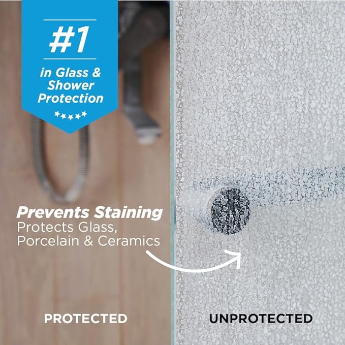 Invisible Shield Protective Glass Shower Coating for Showers Mirrors Windows Tile to Repel Soap Scum and Hard Water Minerals for Easier Cleaning (2 Pack) 16 oz