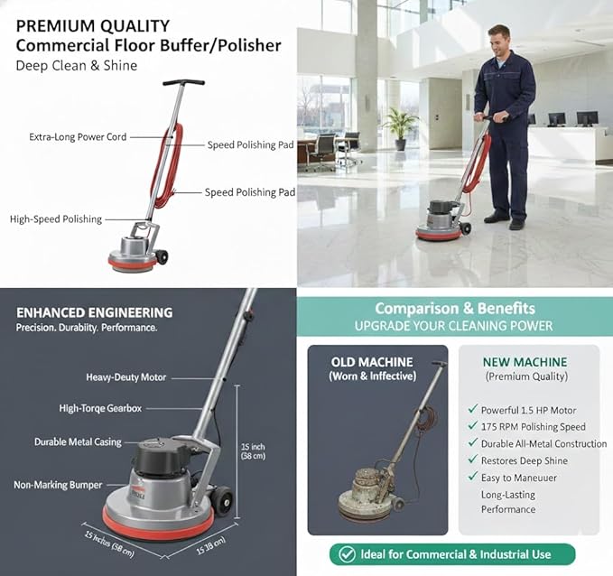 Replacement of Oreck Commercial Orbiter Floor Machine – Model #QRB550MC