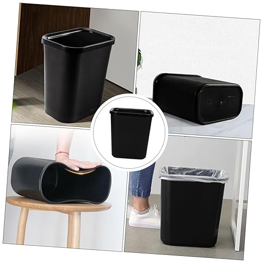 1pc Multi-Functional Plastic Trash Can Slim Design Wastebasket for Home Office Kitchen and Bathroom Stable Easy to Use Elegant Look Capacity