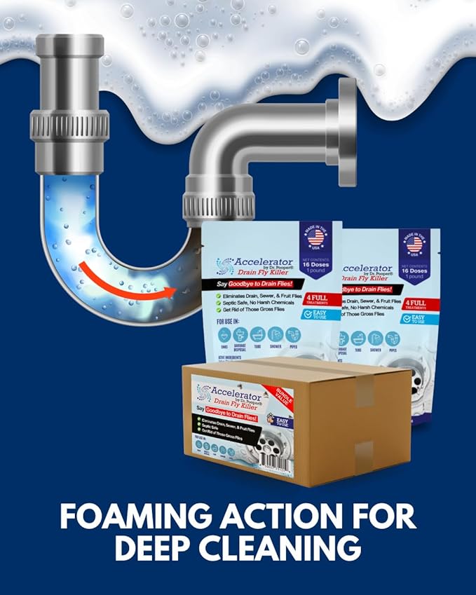 Drain Powder 32oz Powder – Complete Drain &amp Pipe Treatment Kit
