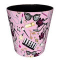 10L/2.64 Gallon PU Leather Trash Can Decorative Wastebasket Waterproof Paper Basket Garbage Bin for Home Office Bathroom Living Room