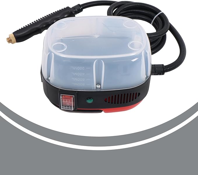 2500W 1000ml 110V Red Small Portable High-temperature and High-pressure Steam Cleaner with Brushs for Kitchens Toilets and Car Interiors