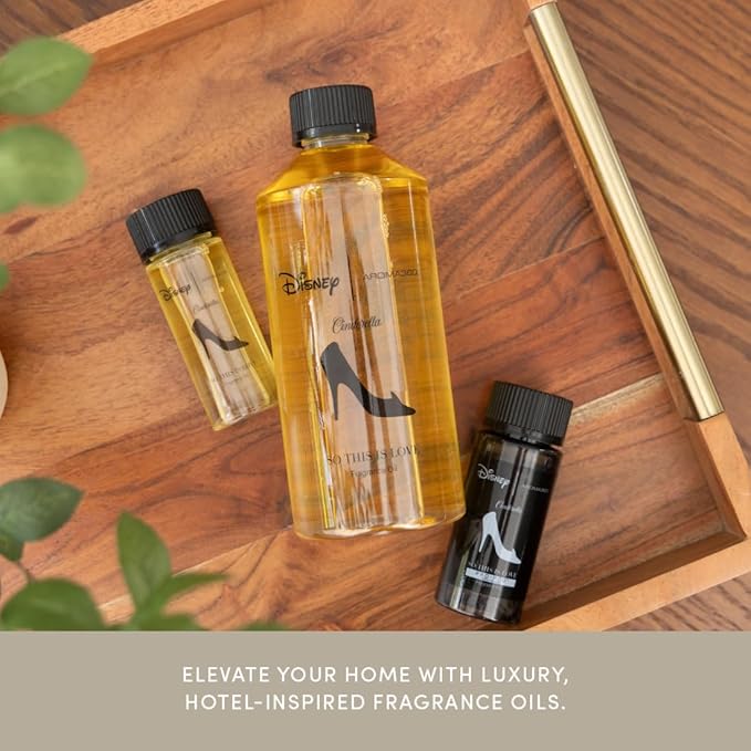 Aroma360 x Disney | So This is Love Oil Blend | Disney Princess Cinderella Luxury Essential Diffuser Oil | Aromatherapy Scent Diffuser Oil | Pear Jasmine and Patchouli 1.7 fl oz 50 mL