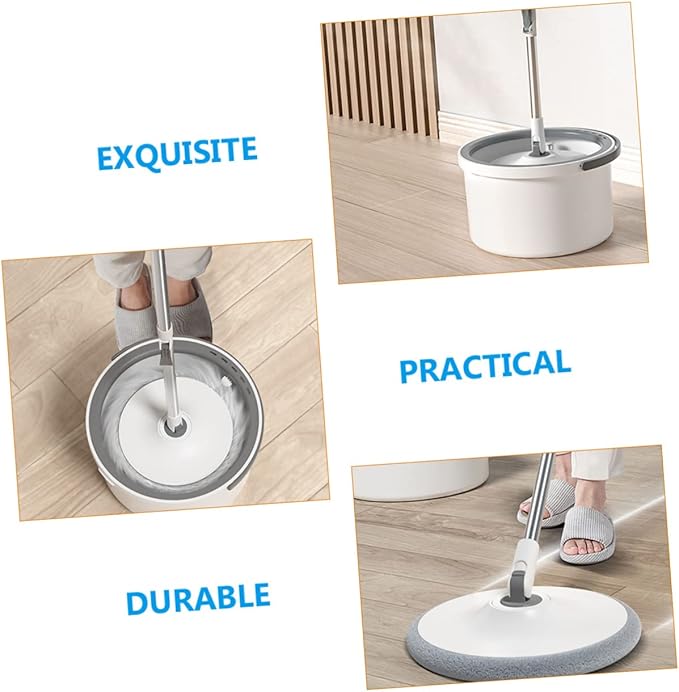 Household Rotary Mop Sewage Separation Technology 360° Rotating Absorbent Mop for Efficient Floor Cleaning for Hardwood and Tile Surfaces Lazy Hand-Free Design for Easy Use