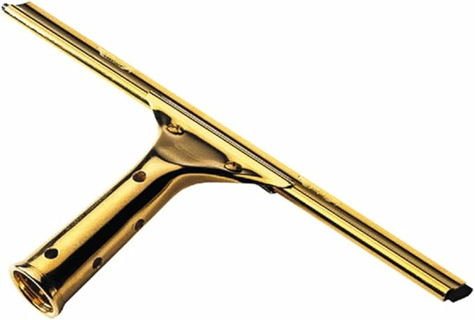 Ettore 10014 Pro Series Brass Squeegee 14-Inch  Gold