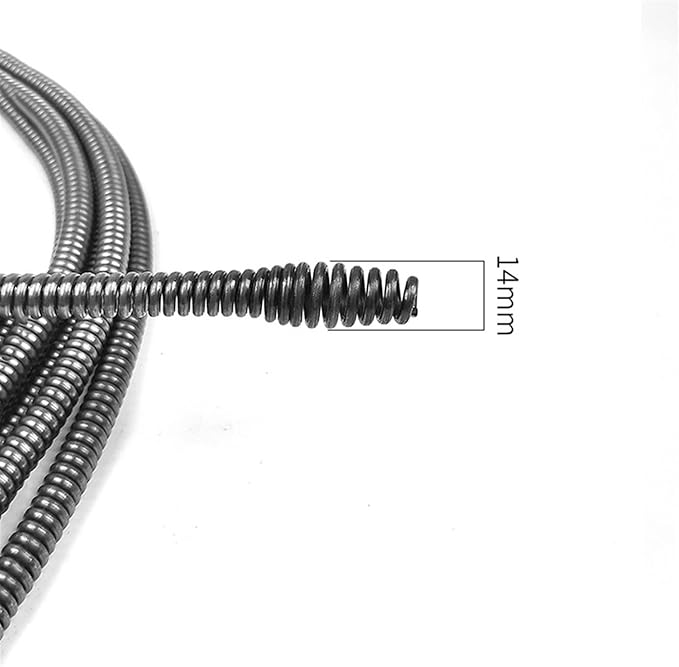 Zkenyao-Spring 7.5 Meter Long 10mm Dia Kitchen Toilet Sewer Pipe Dredger Cleaning Snake Spring Pipe Rod Sink Drain Cleaner Extension Spring More Durable