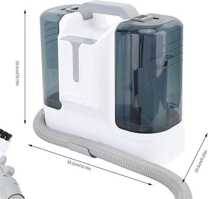 Deep Cleaning Dual Tank Portable Carpet Cleaner 450W High Power 15Kpa Strong Suction Spot Clean Machine for Sofa Curtain with Water Tanks (US Plug 110V)