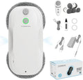 Tosima W5 Window Cleaning Robot Dual Direction Auto-Spray Smart Window Cleaner with Triple Safety System Smart Navigation Remote Control for All Smooth Surfaces with 8 Rags White