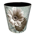 10L/2.64 Gallon PU Leather Trash Can Decorative Waterproof Wastebasket Paper Basket Garbage Bin for Home Office Bathroom