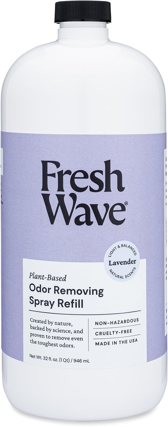 Fresh Wave Lavender Scent Odor Eliminator Spray &amp Air Freshener Refill 32 fl. oz.