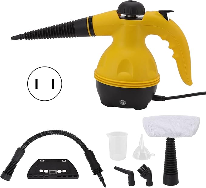 1000W Handheld Steam Cleaner High Temperature Portable Electric Pressurized Steam Cleaner Upholstery Steamer Cleaner for Home Kitchen Bathroom Car Tile Surface