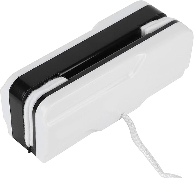Window Cleaner Magnetic Window Cleaner Adjustable Double-Sided Glass Wiper Cleaning Tool(White)
