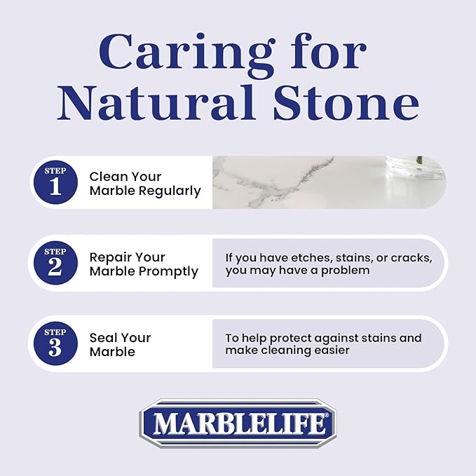 Marblelife Marble Gloss Conditioner Used For Heavy Duty Countertop Table Bar and Vanity Surfaces Easy To Use Marble Conditioner Helps Rejuvenate and Revive Surfaces 16oz